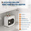 Mini chauffe-eau électrique 1,6 gallon, 120 V, conception compacte de bassin sous le drain, écoénergétique convient à la cuisine, la salle de bain, le véhicule récréatif, les petites maisons (6L)