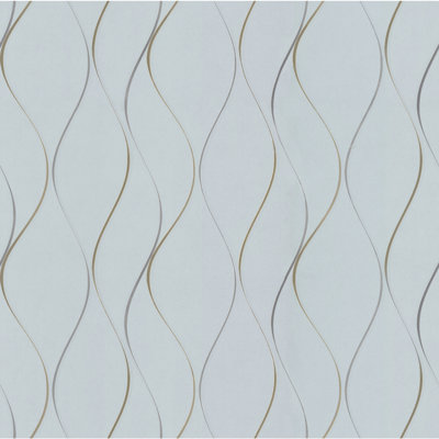 Wavy Stripe Chevron Double Roll