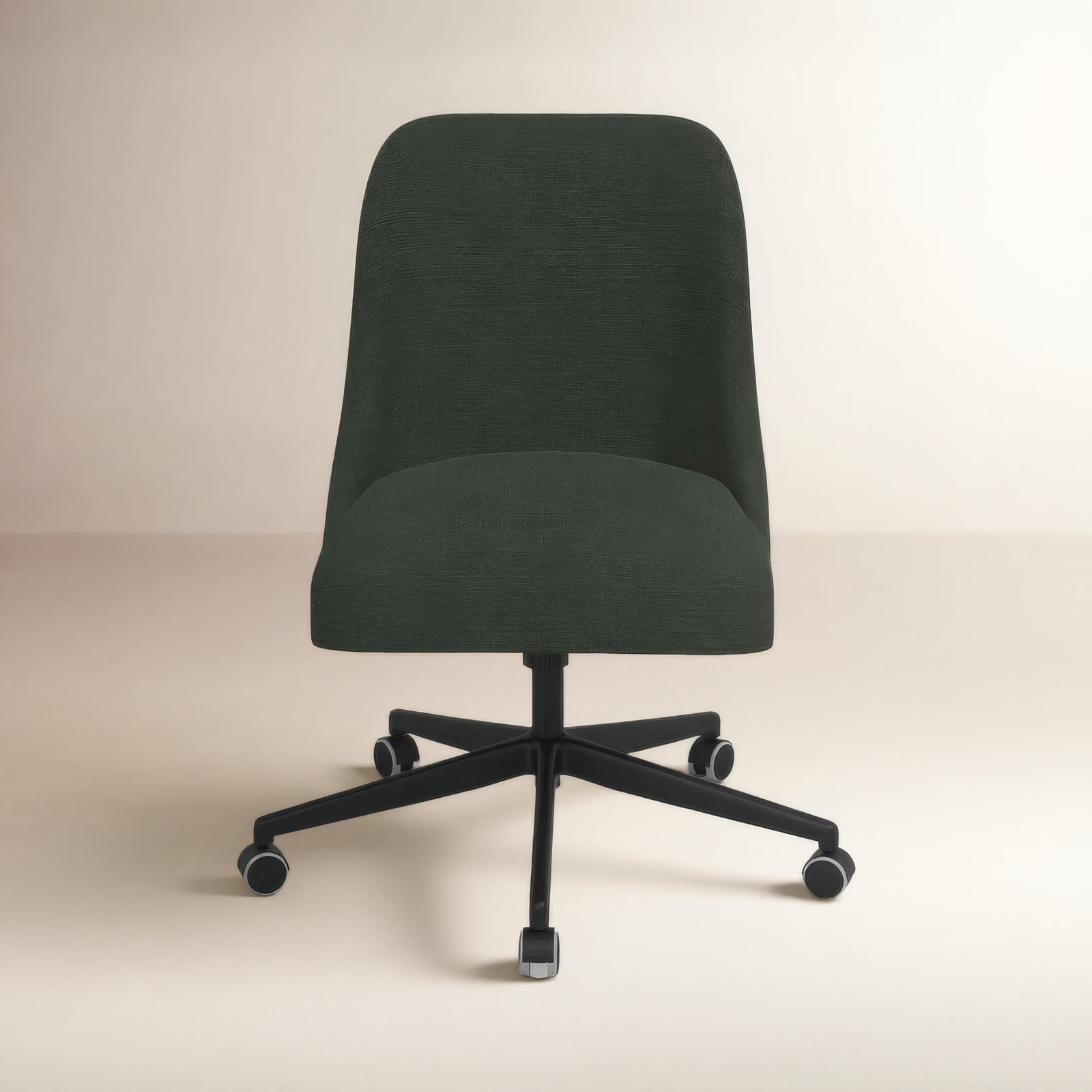 Acosta Office Chair, Classic Black Linen