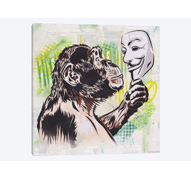 « revolution », impression sur toile, H 12 po x l 12 po x P 0,75 po, Toile tendue, Pas de tapis