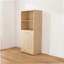 Bureau extensible avec tablettes de rangement et roues mobiles, pliable pour petits appartements et bureaux, Burlywood-1662243951