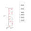 Placard Erie, 3 tiroirs, 3 tablettes, blanc