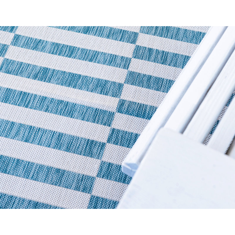 Outdoor Glimmer Area Rug Sky Color, Rectangle 9' x 12'
