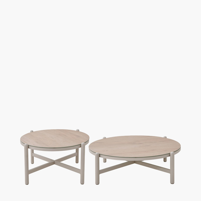 Aris Round Metal Outdoor Coffee Table , 98cm cm W 98cm cm D