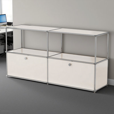 Modular Metal Office Storage Cabinet With Adjustable Shelves by RAFFLEPINKER
