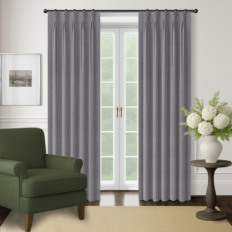 Ensemble de rideaux à plis pincés Sterling Haven - 40 x 144, 40 x 144