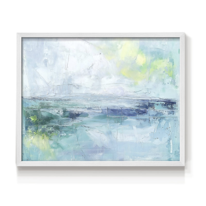 Abstrait, série Lxx, reproduction encadrée, H 16 po x l 20 po, Blanc