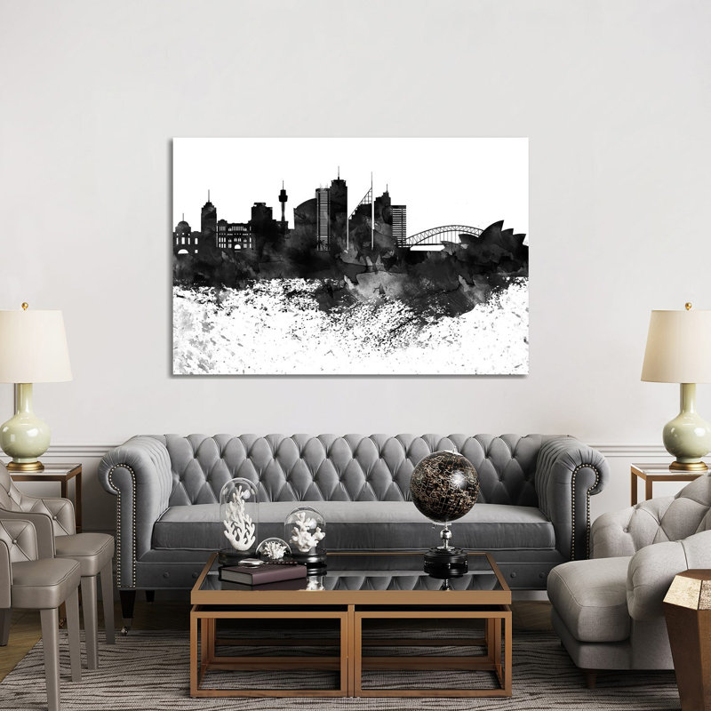 Sydney Skyline - Wrapped Canvas Painting, 152.5 cm H x 101.5 cm W