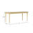 Aleric 71" Modern Fluted Easy Assembly Rectangle Solid Oak Wood Dining Table For 6 -1499508113