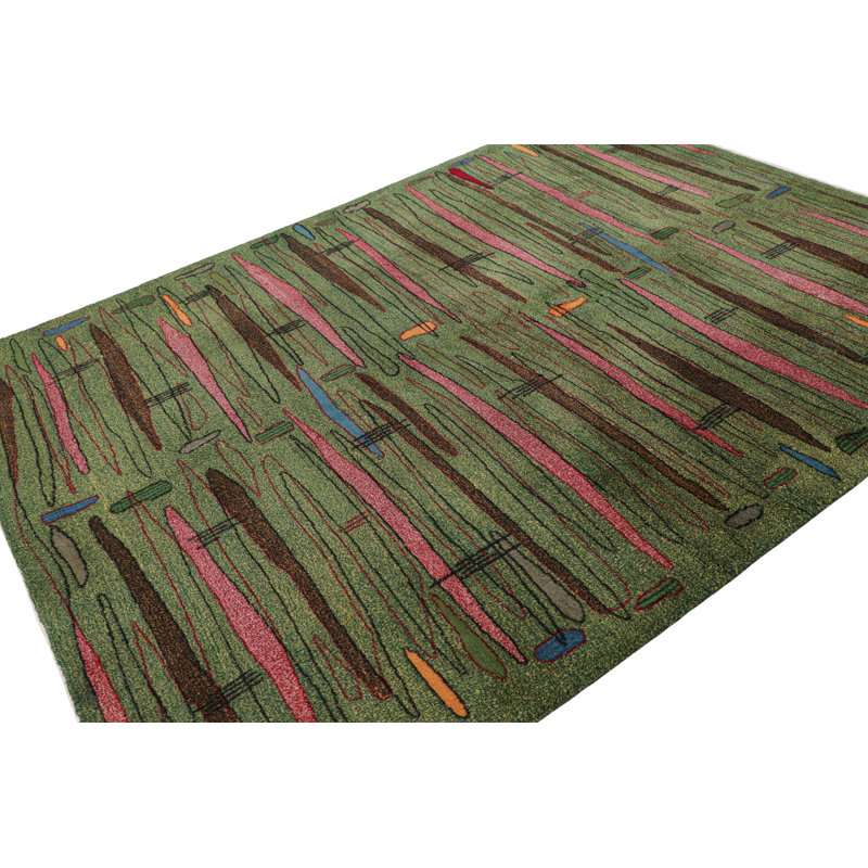 One-of-a-Kind 7’1”x9’6” Hand Knotted Area Rug