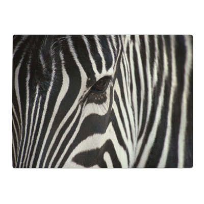 Zebra No.4  Glass Chopping Board
