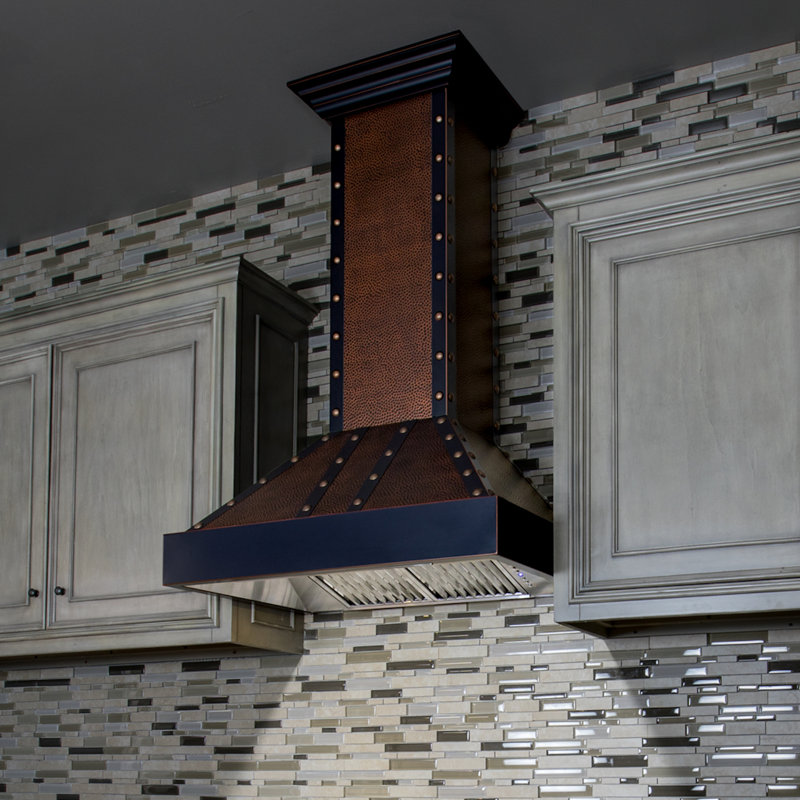 36" DuraSnow® 700 CFM Ducted Wall Mount Range Hood, Satin Stainless Steel, 36"