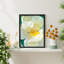 Art mural floral pastel blanc magnolia, impressions botaniques décoratives pour salon, encadré sur papier-93487735-93487734