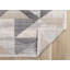 Tapis d'intérieur crème géométrique taupe gris
