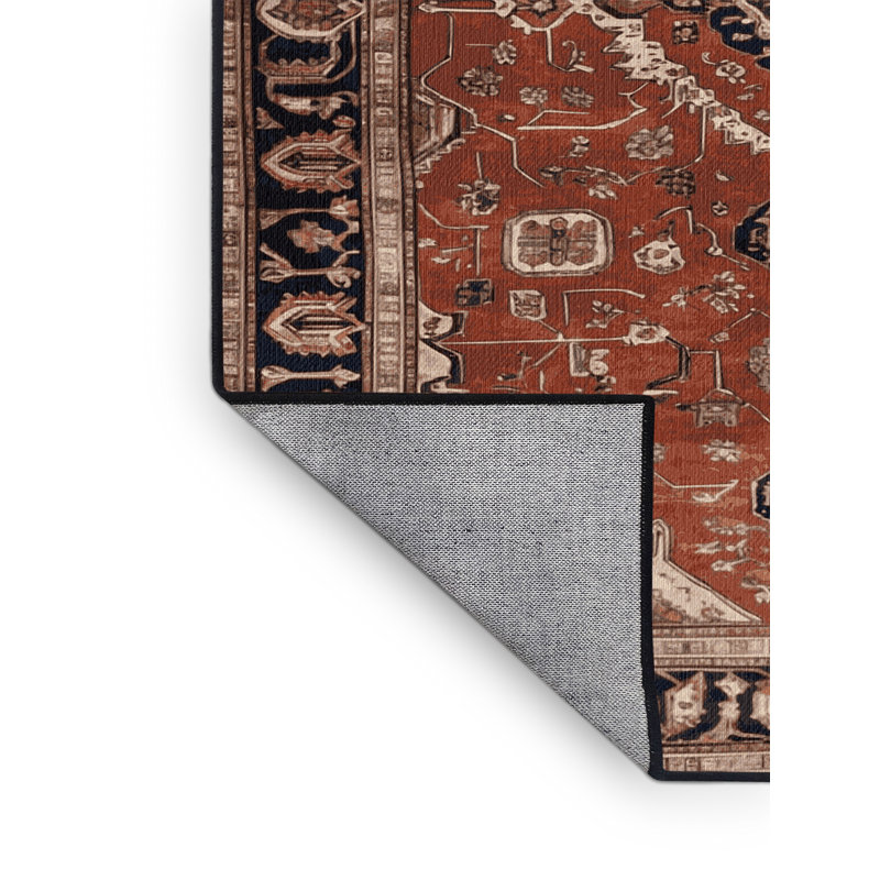 Tapis brun lavable à la machine, Tapis de couloir 2 pi x 4 pi