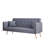 71" Velvet Convertible Futon Sofa Bed with 3-Position Backrest, Modern 2-Seater Loveseat for Apartment, Slate Blue-1266217493