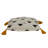 Poki Transitional Beige Throw Pillow