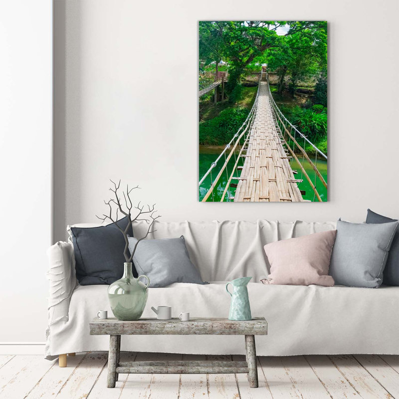 Suspension Bridge - Wrapped Canvas Print