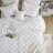 Bailey White Diamond Pucker Woven Wrinkle Resistant 4-Piece King/Cal King Comforter Set-110406109-110406105