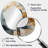 Blue Gold Timeless Turn Vortex - Modern Oval Wall Mirror-18822501