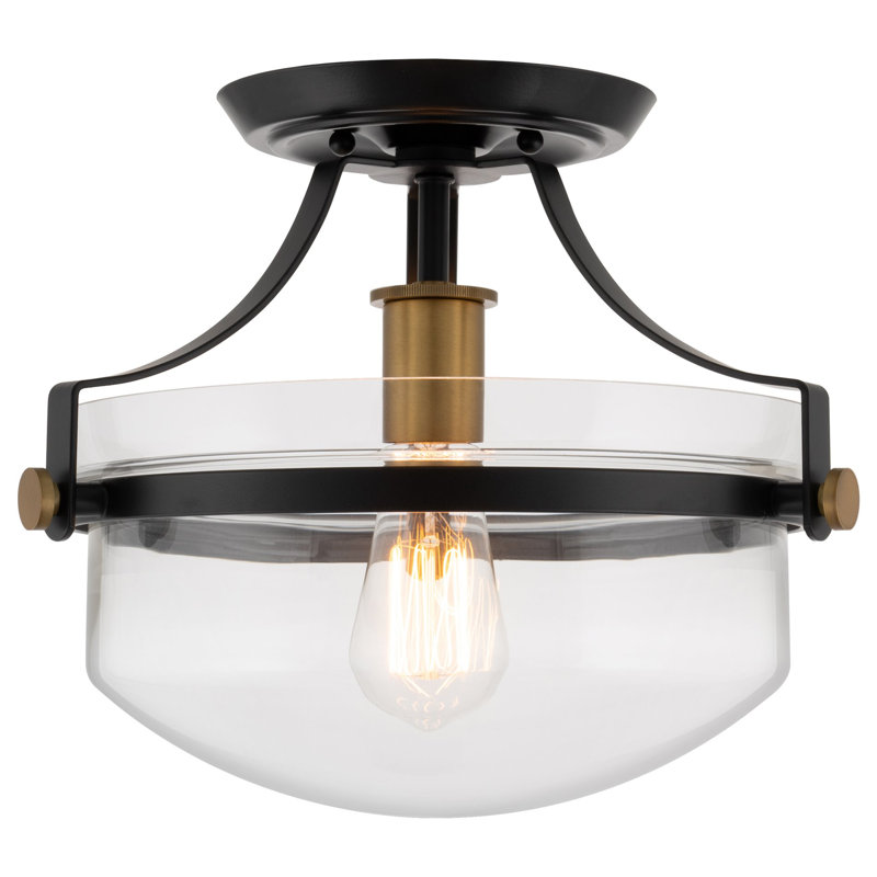 Plafonnier semi-encastré 1 lumière 12,25 po Kovac