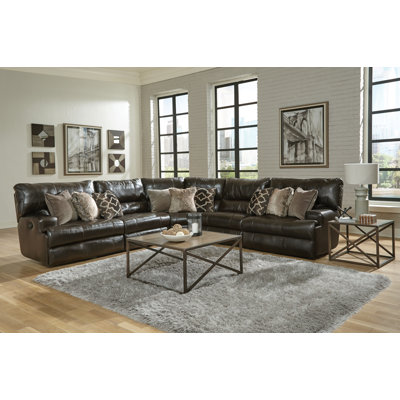 Zuriyah Upholstered Reclining Curved Sectional Symmetrical