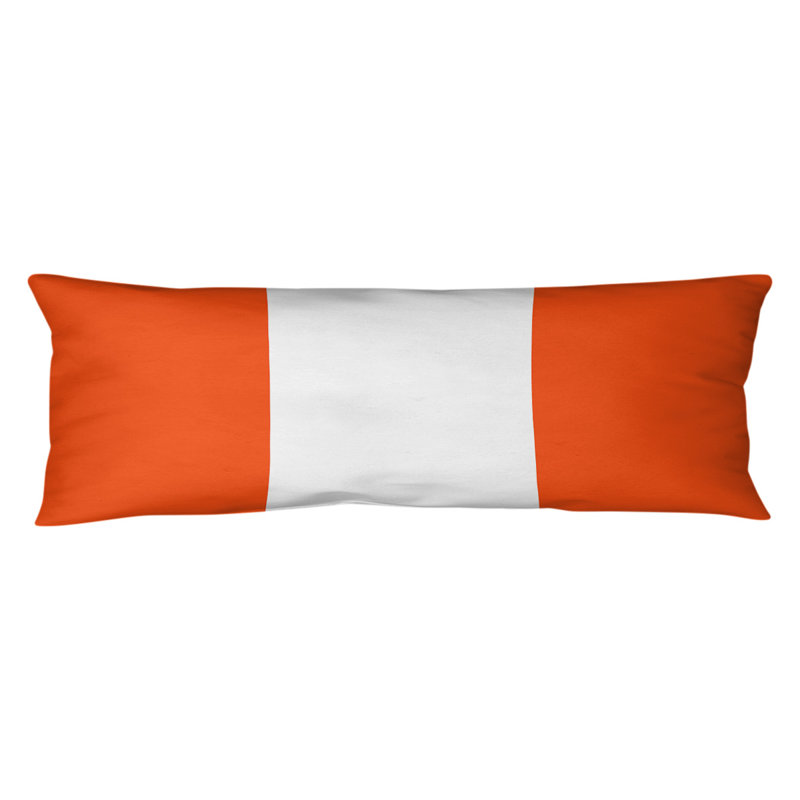 Oreiller de corps en polyester / polyester Arizona Football Stripes, Football Tennessee, Orange Denver / argent