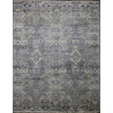 Contemporary, Transitional One-of-a-Kind Rectangle 6 X 9'2" Hand Knotted Area Rug