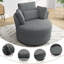 Fauteuil pivotant rembourré avec coussins Niama-1314277822
