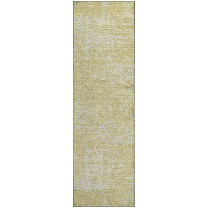 Premium Machine Washable Prisco Wheat Rug, Runner 2'3" x 7'6"