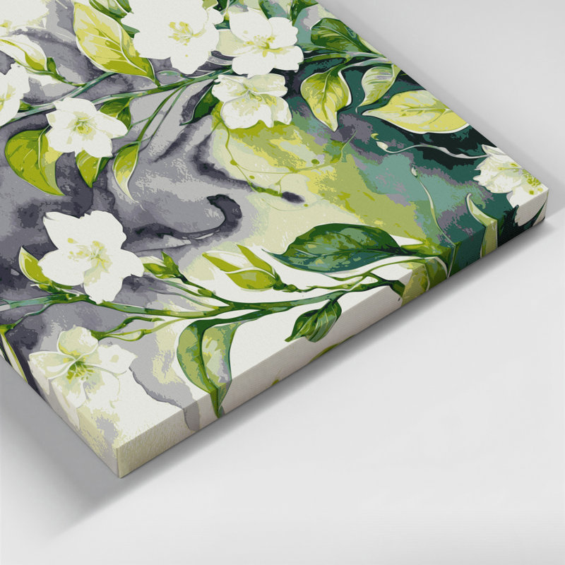 Art mural sur toile Botanical Jasmine, H 16 po x l 20 po