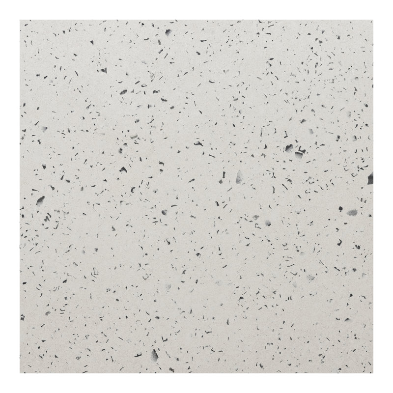 Contemporary Gray Terrazzo Oval Outdoor Dining Table