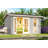 Technoflex Chic-Sheds Banff 1 Solid Wood Garden Shed 13-Ft X11.5 -Ft With 1 Double Door And 1 Window