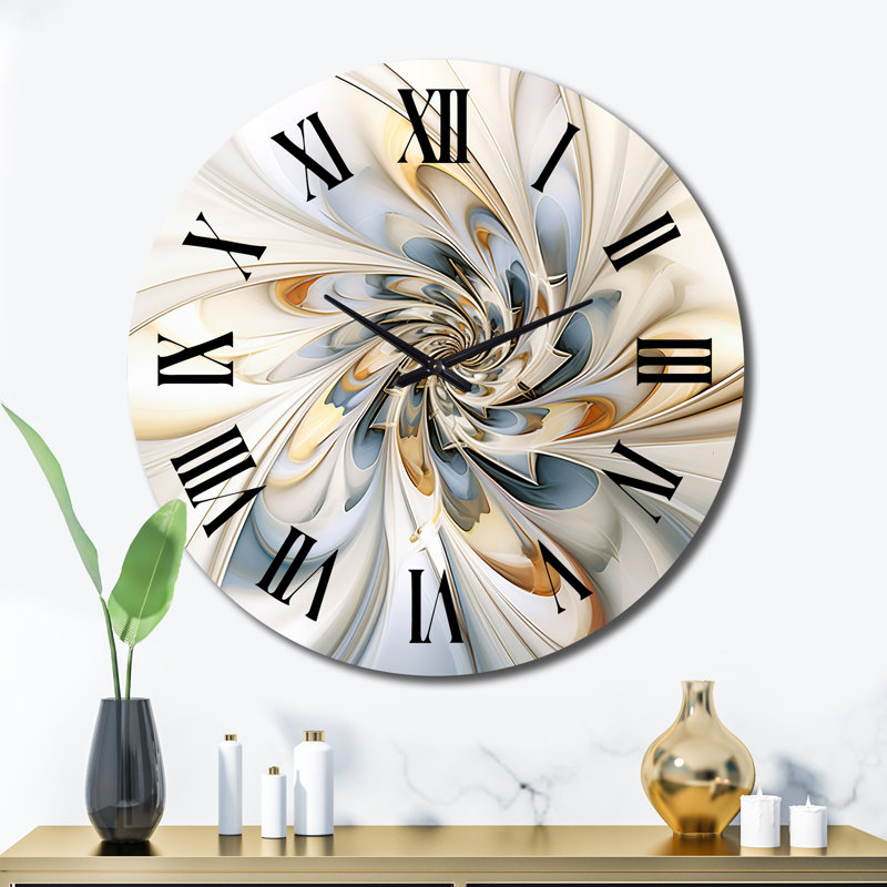 Horloge murale en métal Fractal, Très grand