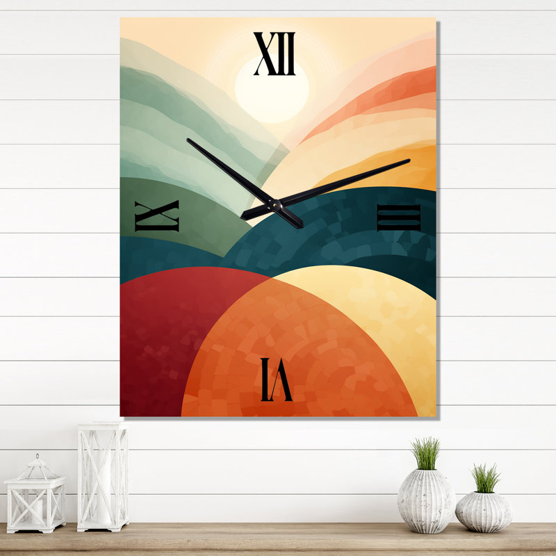 Très grandes horloges murales rétro, H 32 po x l 24 po x P 1 po