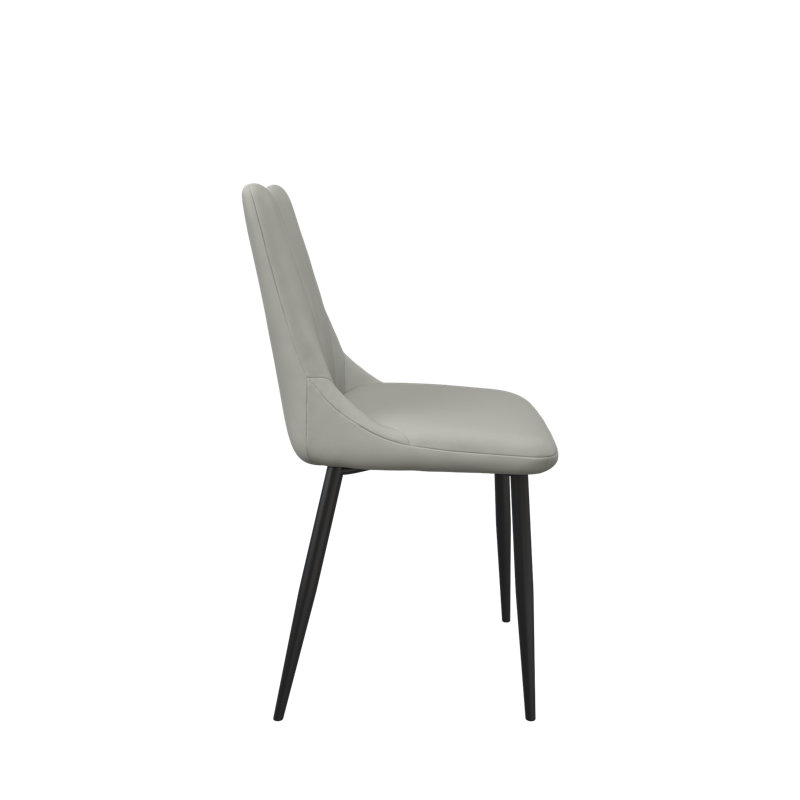 Bella Leather Dining Chair, Taupe