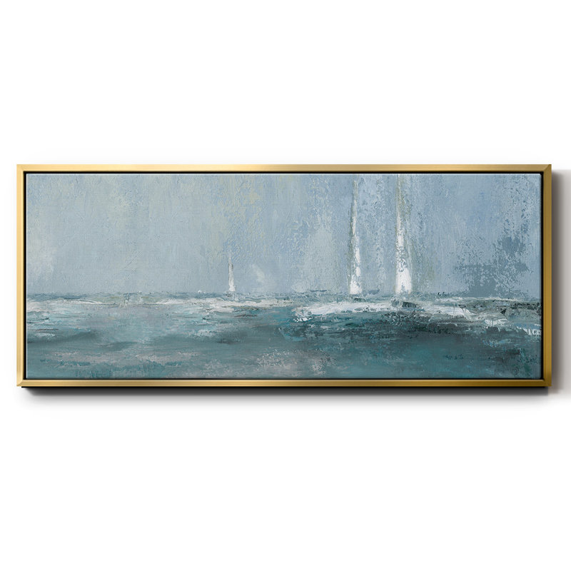 «Headed Out», reproduction sur toile encadrée, H 12 po x l 30 po x P 1,5 po, Or