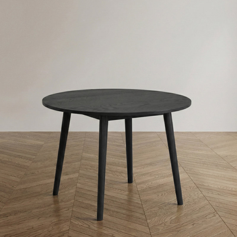 Angela Round Dining Table, Black