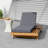 1Pc Lounge Chaise,Space Available On One Side, Acacia Wood With Water-Resistant Lounge Cushions (4 Inch Thick) - Matching Version Available-840757948