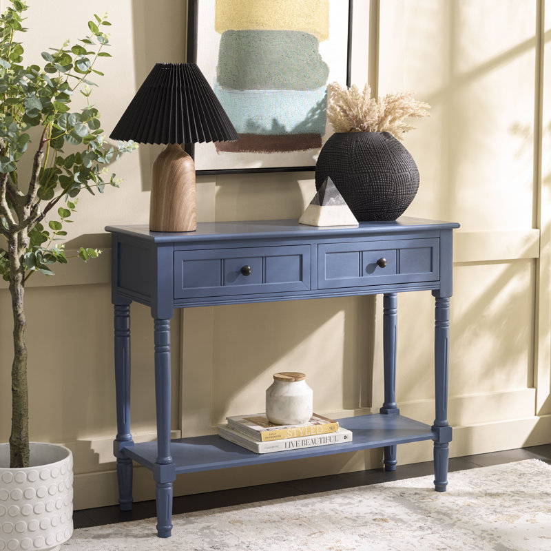 Malmesbury 35.8'' Console Table, Blue