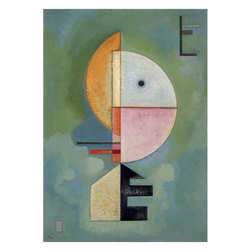 «Upward» par Vassily Kandinsky - Estampe numérique, H 28 po x l 22 po