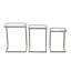 Tables gigognes 3 pièces 23,5 po Modern Silver-26348801