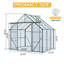 Base surélevée en polycarbonate à double porte 8X6FT-Green-121362693-121362691
