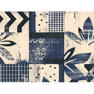 Jeté en molleton Abstract florals - Jolis motifs pour canapés ou lits
