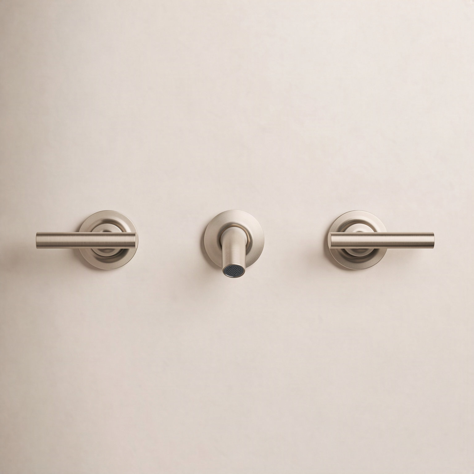 Purist Wall-Mounted Bathroom Faucet, Vibrant Brushed Bronze, Lever Handle