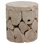 Briar 18-Inch Round Bleached Teak Root Block Style End Table