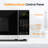 900w Countertop Microwave Oven With 8 Auto Cook Presets, Defrost By Weight/time, Child Lock & Two-step Door Opening, 10 Power Levels, Led Display – Black