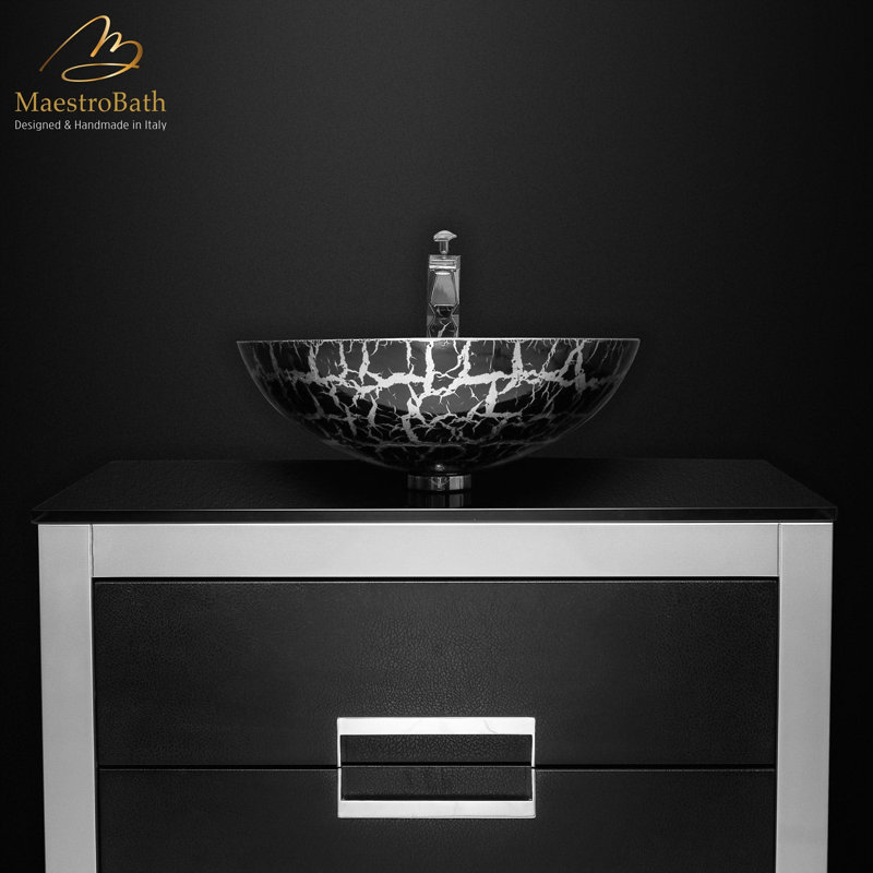 Meuble-lavabo mural simple 32 po Fenham, Argent