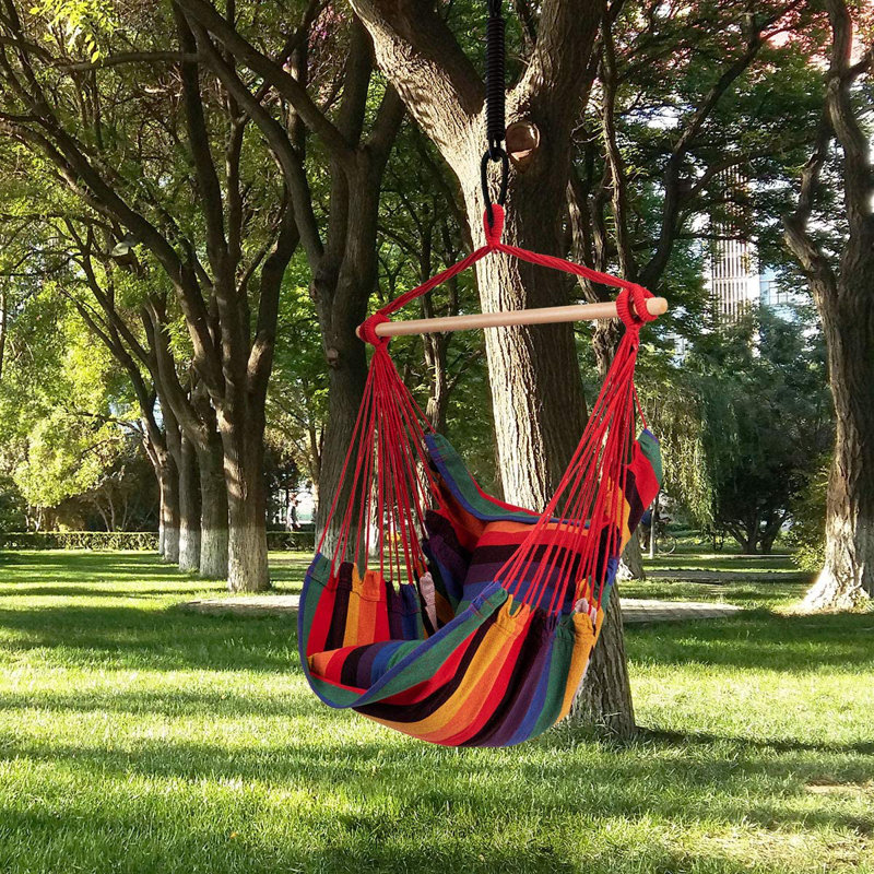 Swing Chair, Red/Yellow/Green