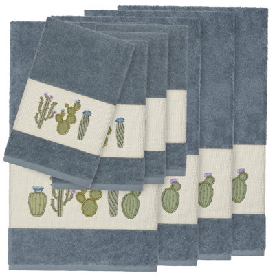 Mila 8 Piece Turkish Cotton Towel Set